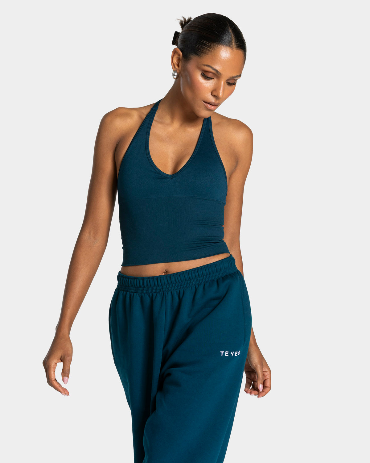 Timeless Pro Halterneck Top ‘Dark Teal’