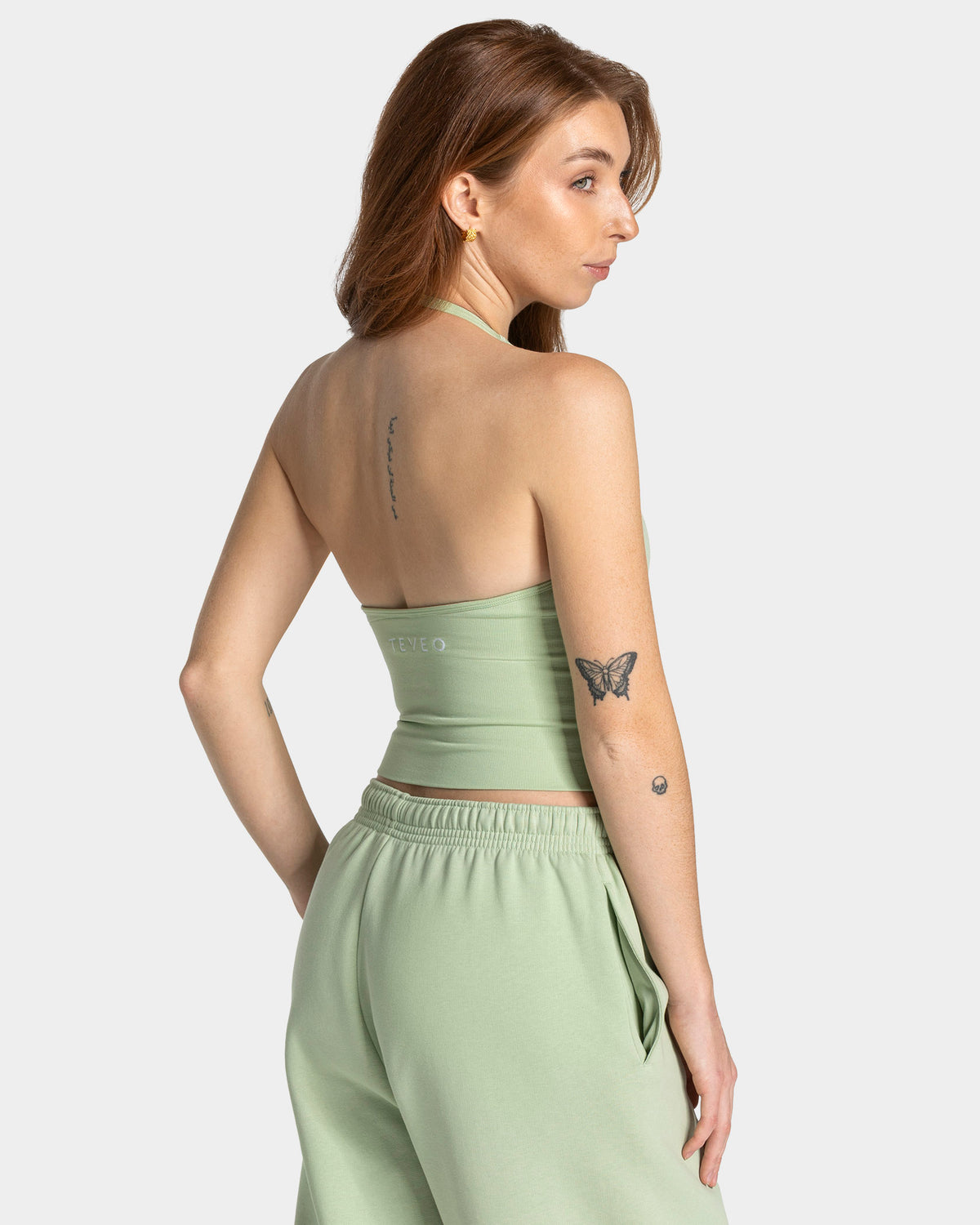Timeless Pro Halterneck Top ‘Ice Matcha’