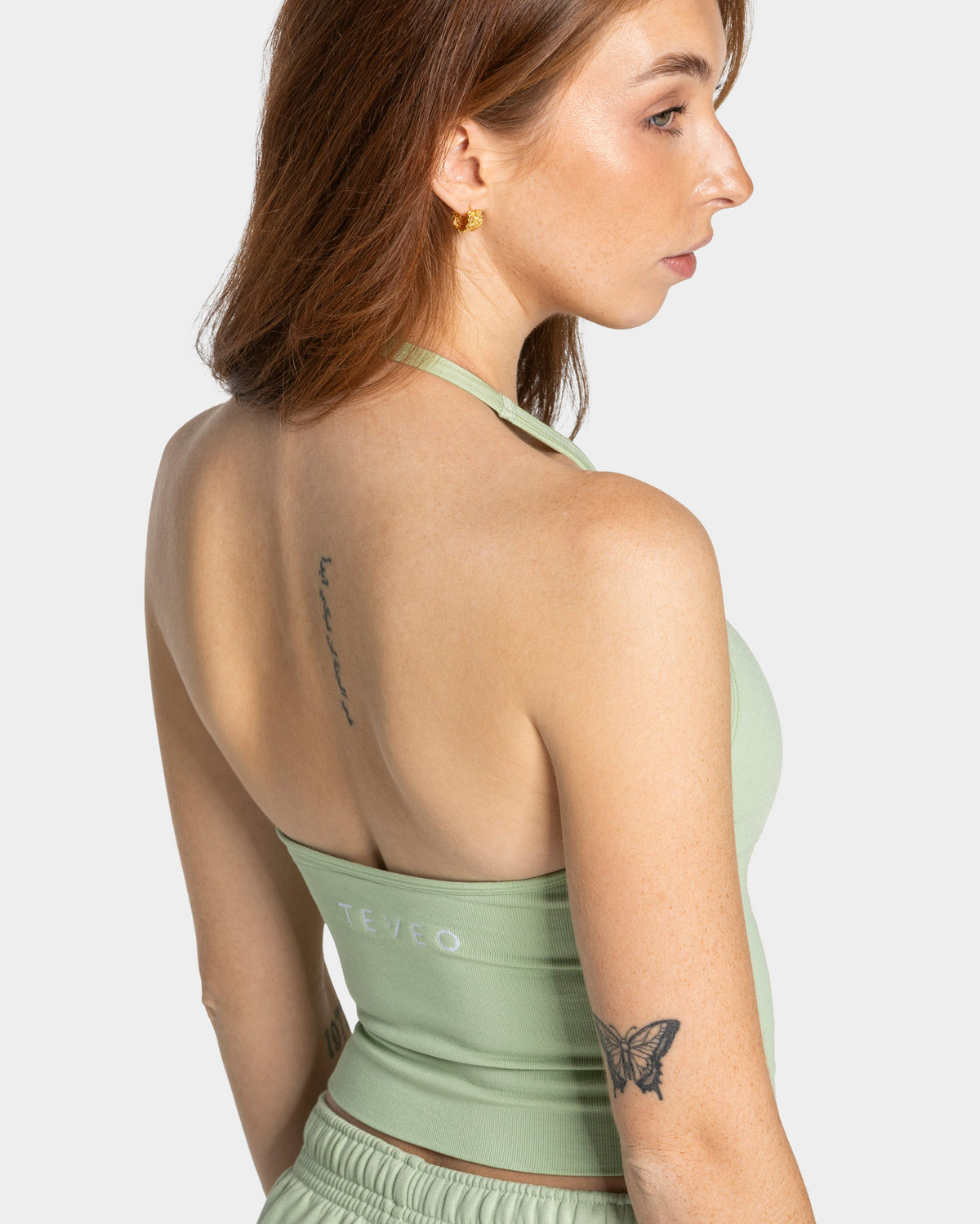 Timeless Pro Halterneck Top ‘Ice Matcha’