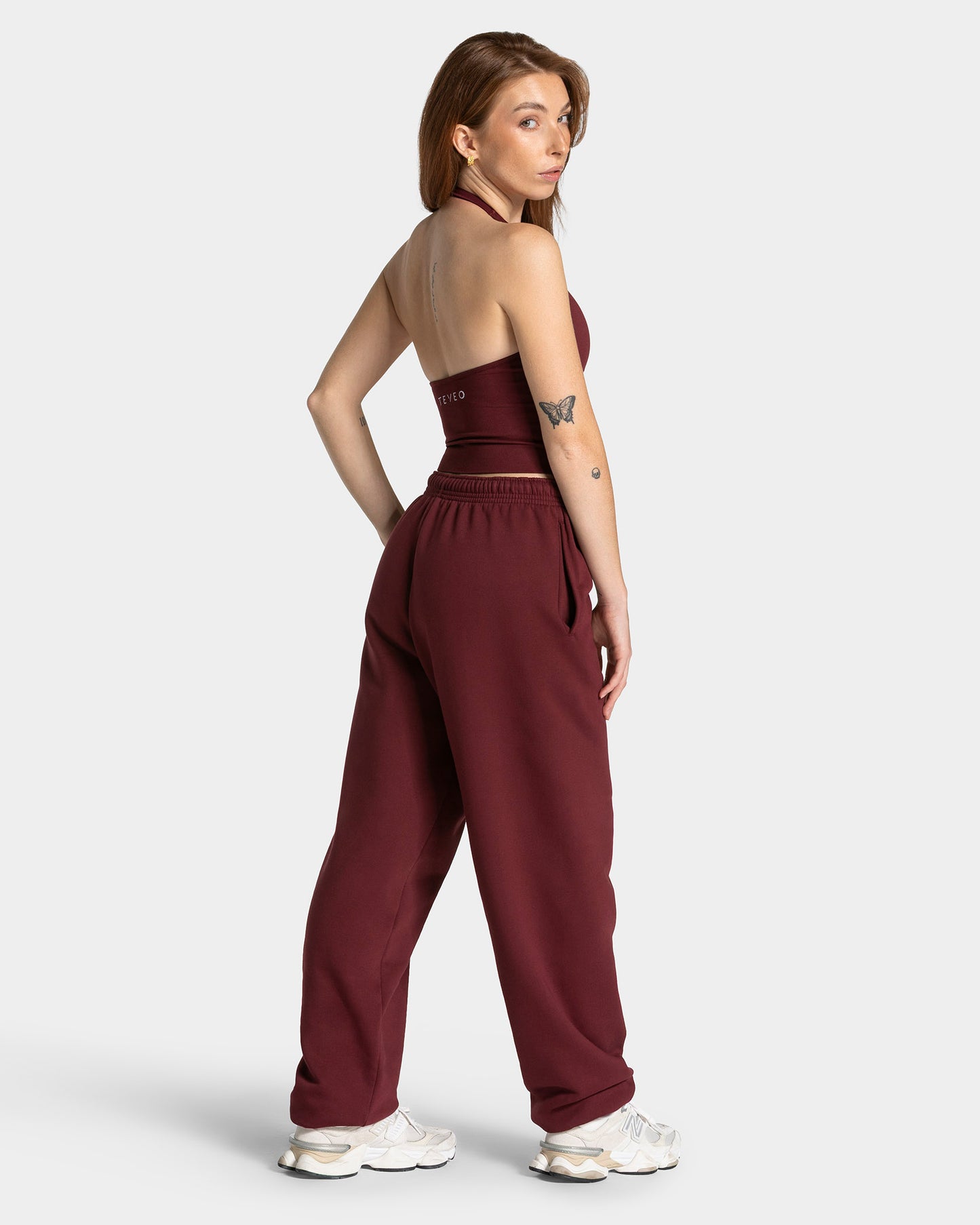 Timeless Pro Halterneck Top ‘Burgundy’