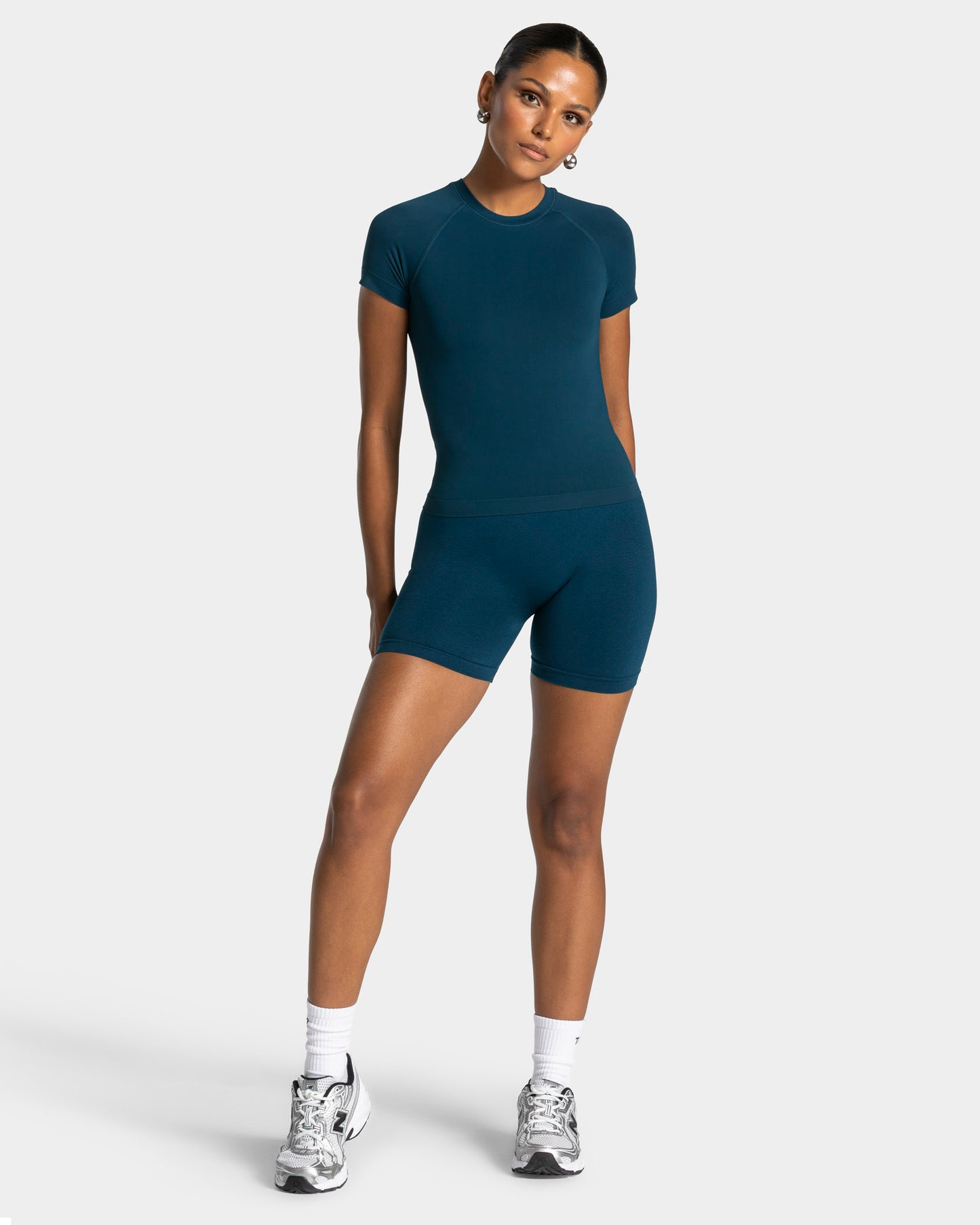 Szorty Timeless Pro Covert Scrunch „Dark Teal”