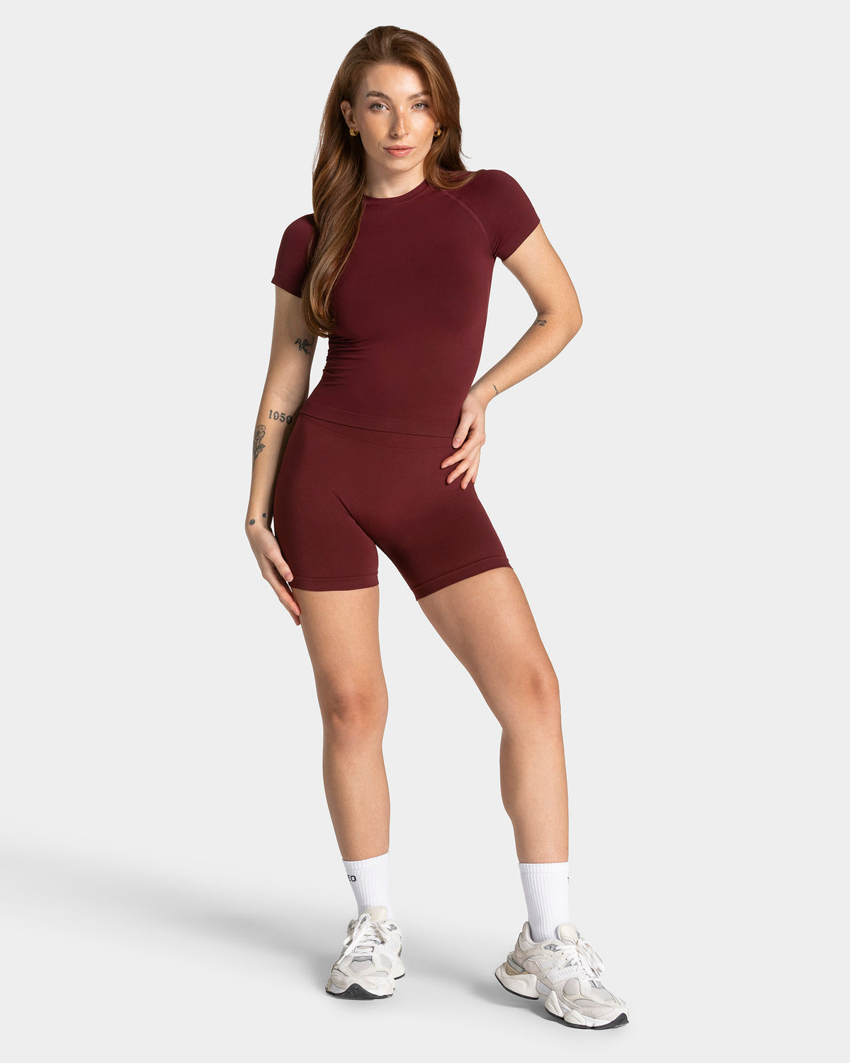 Szorty Timeless Pro Covert Scrunch „Bordowy”