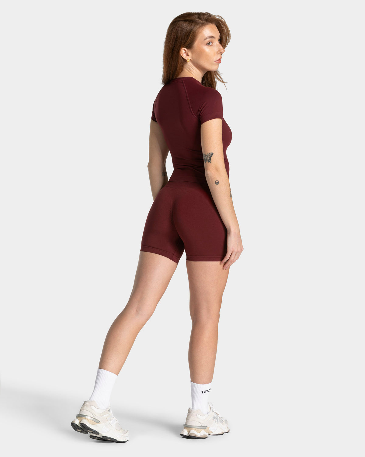 Szorty Timeless Pro Covert Scrunch „Bordowy”
