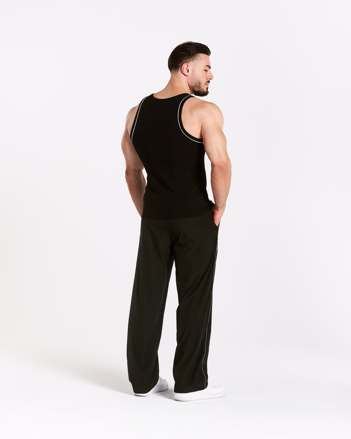 Track Ribbed Piping Tank ‘Black’