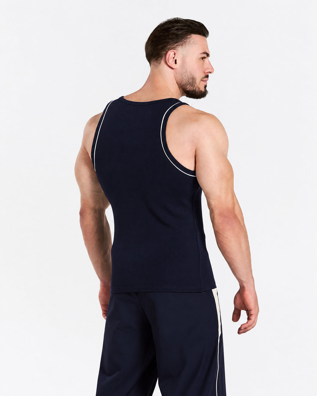 Track Ribbed Piping Tank ‘Midnight’