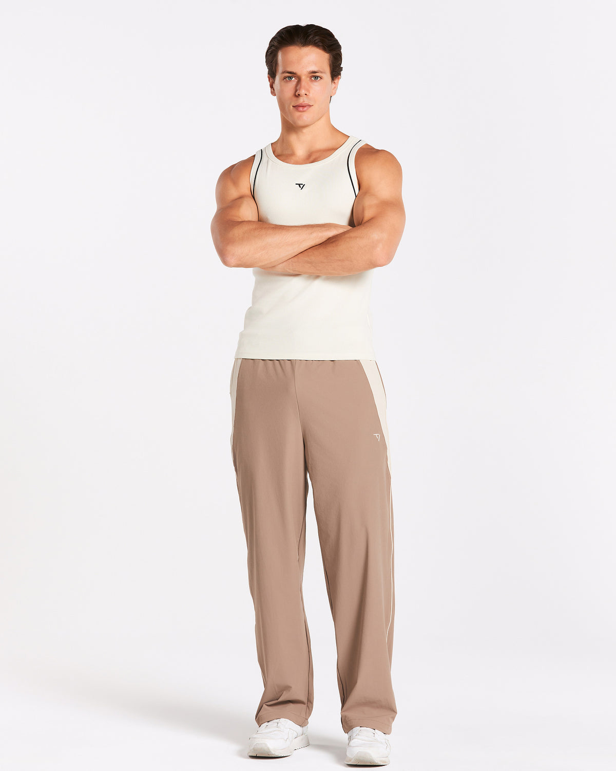 Track Ribbed Piping Tank ‘Off-White’