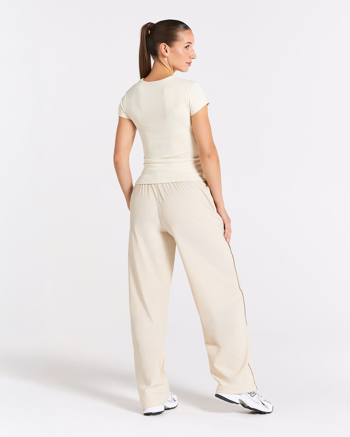 Track Ribbed T-Shirt ‘Off-White’