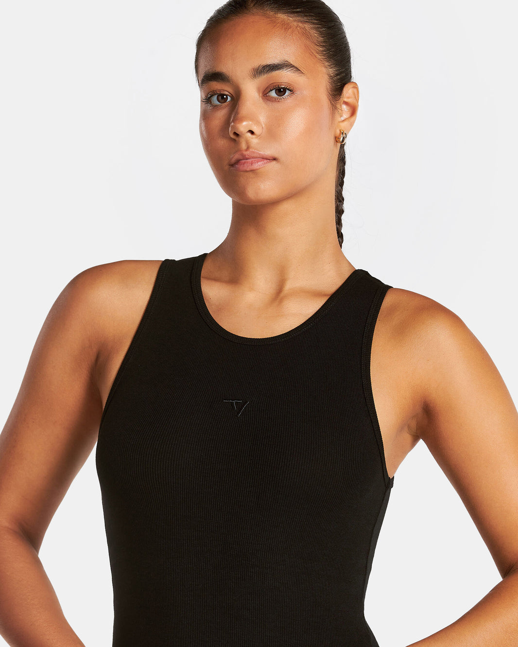 Canotta Track Ribbed "Nero"