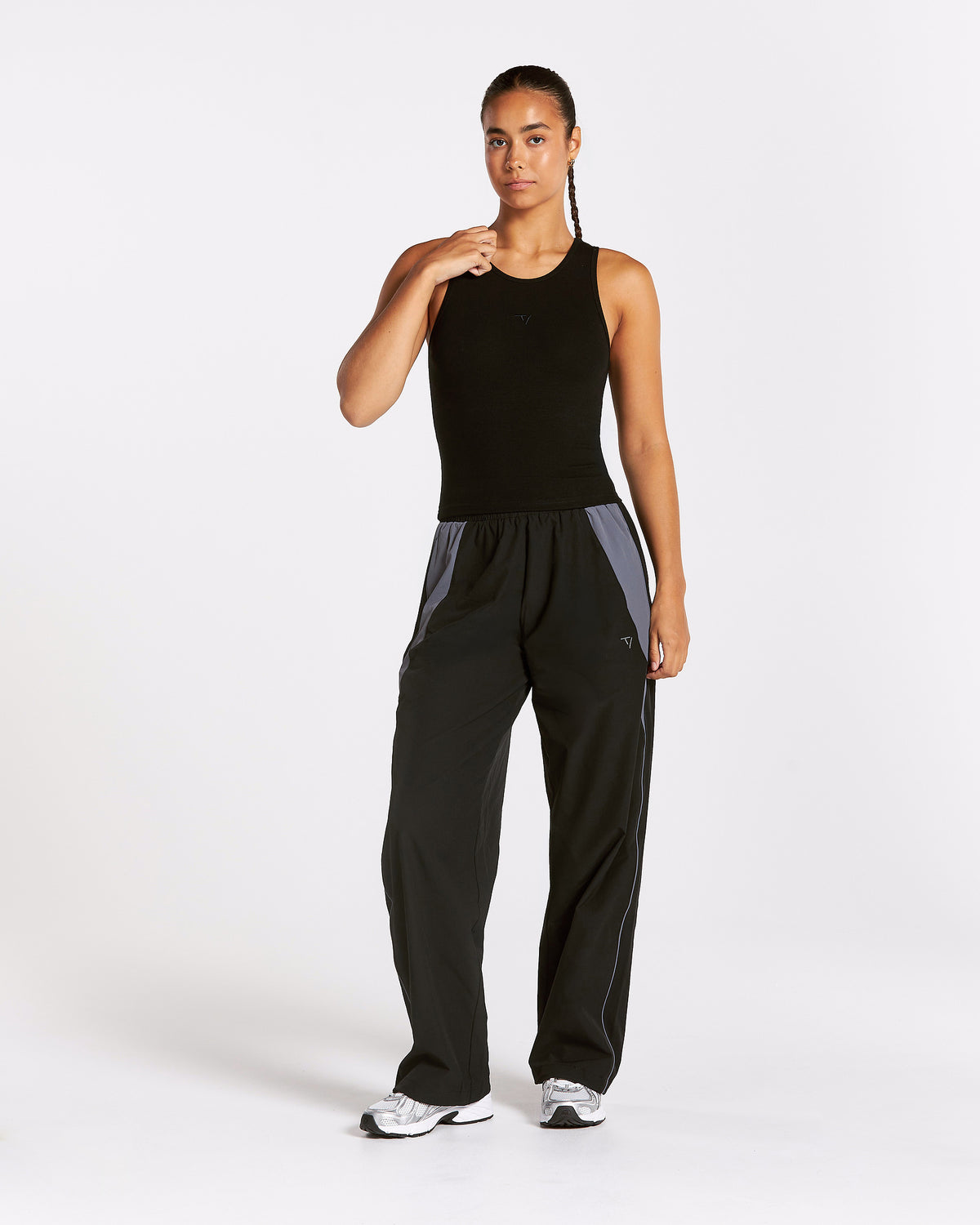 Camiseta sin mangas Track Ribbed «negro»