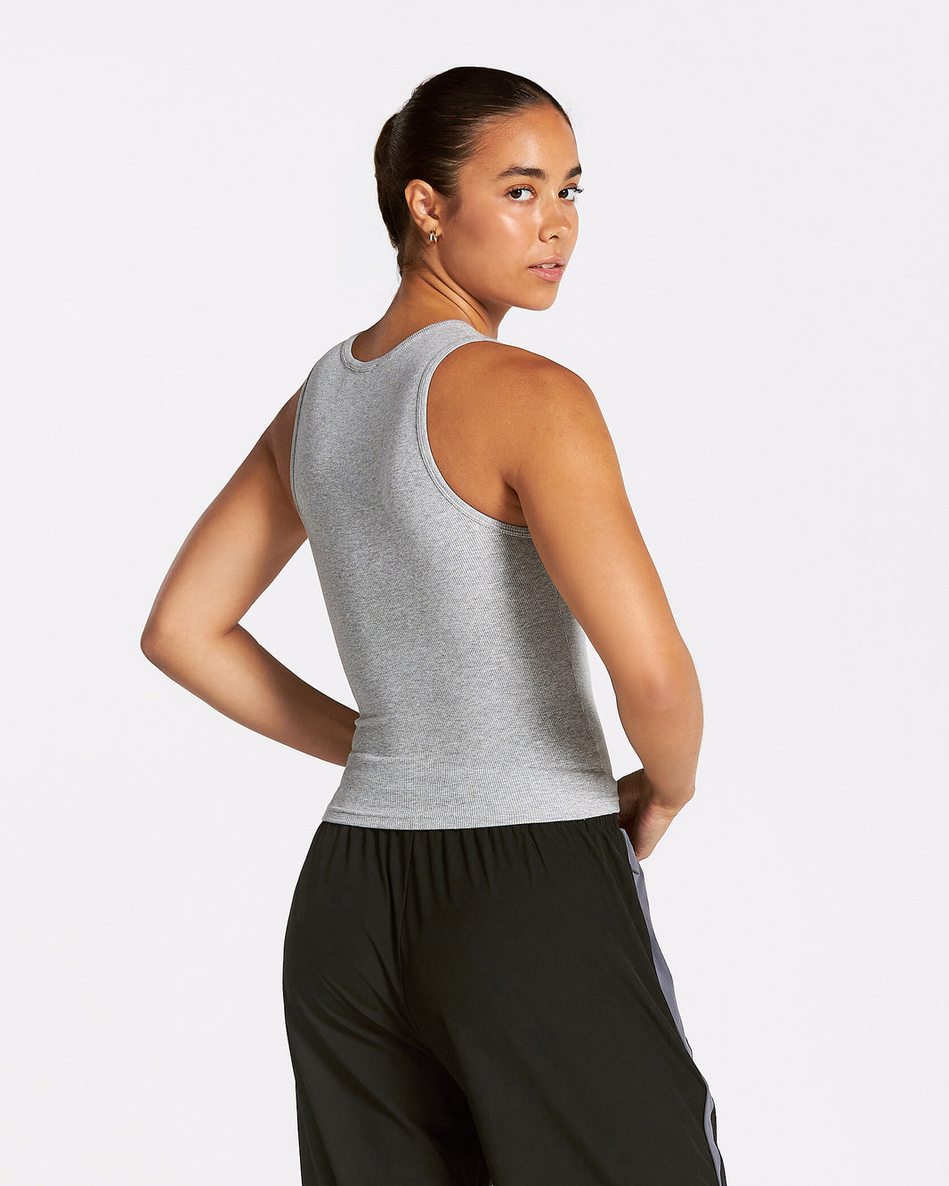 Track Ribbed Tank "Hellgrau Meliert"