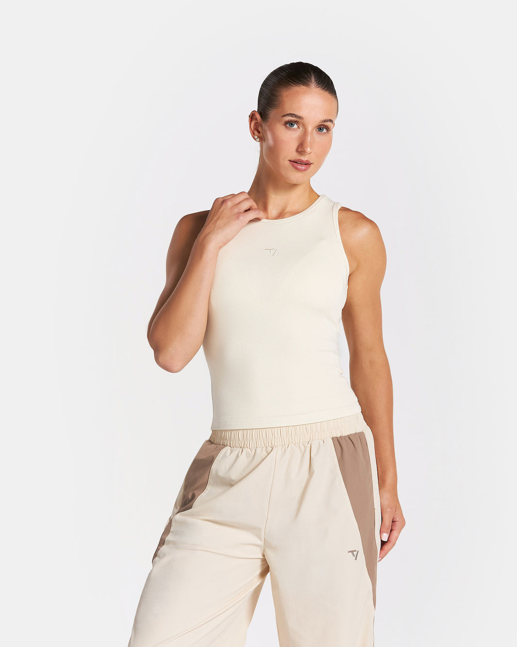 Canotta Track Ribbed “Off White"