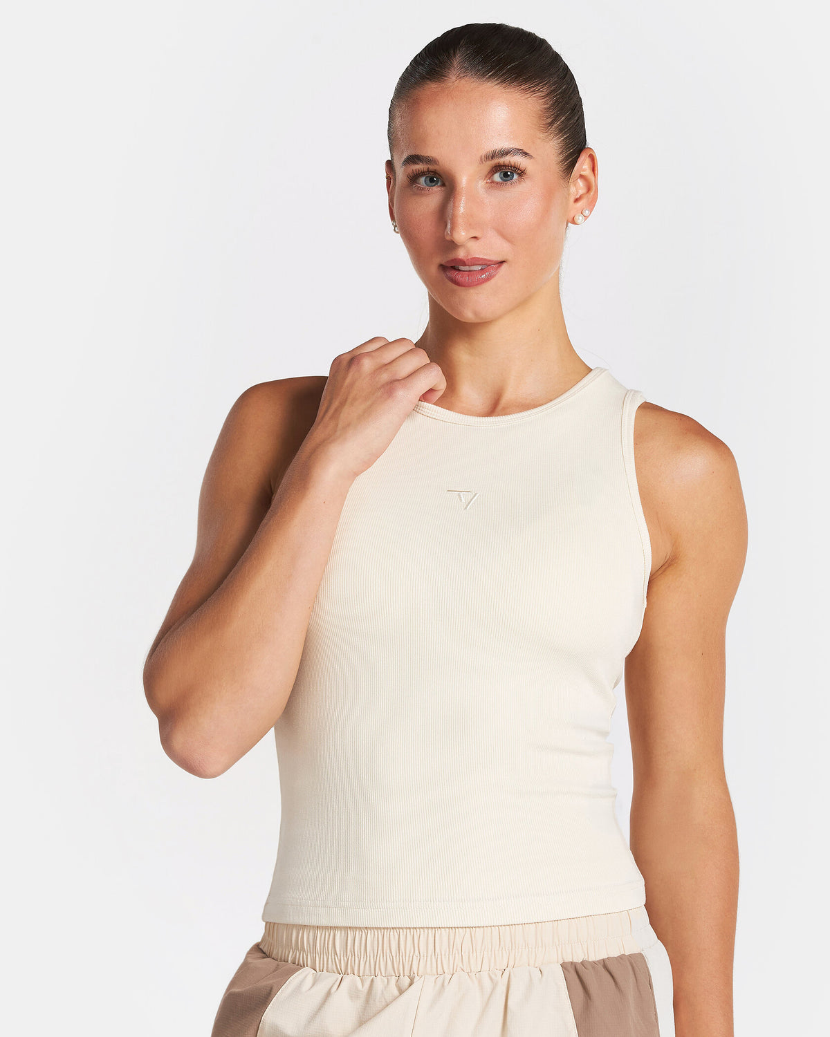 Track Ribbed Tank ‘Off-White’