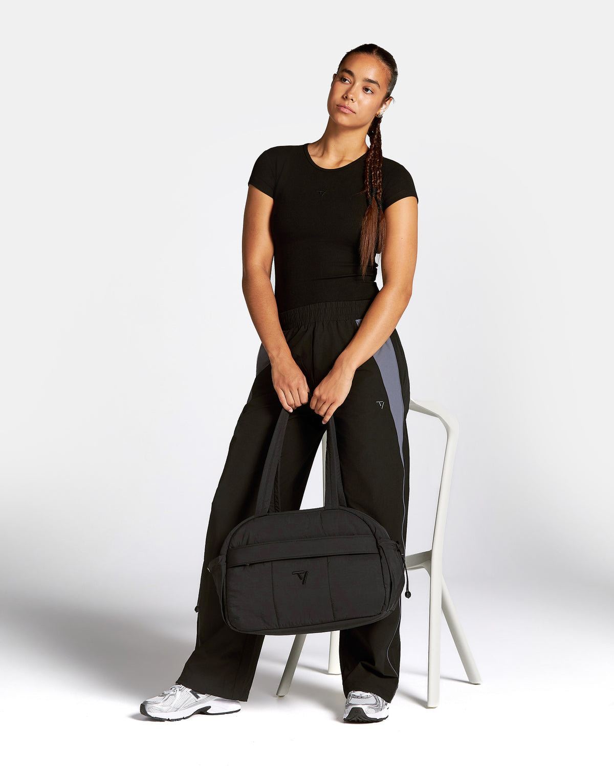 Track Ribbed T-Shirt ‘Black’