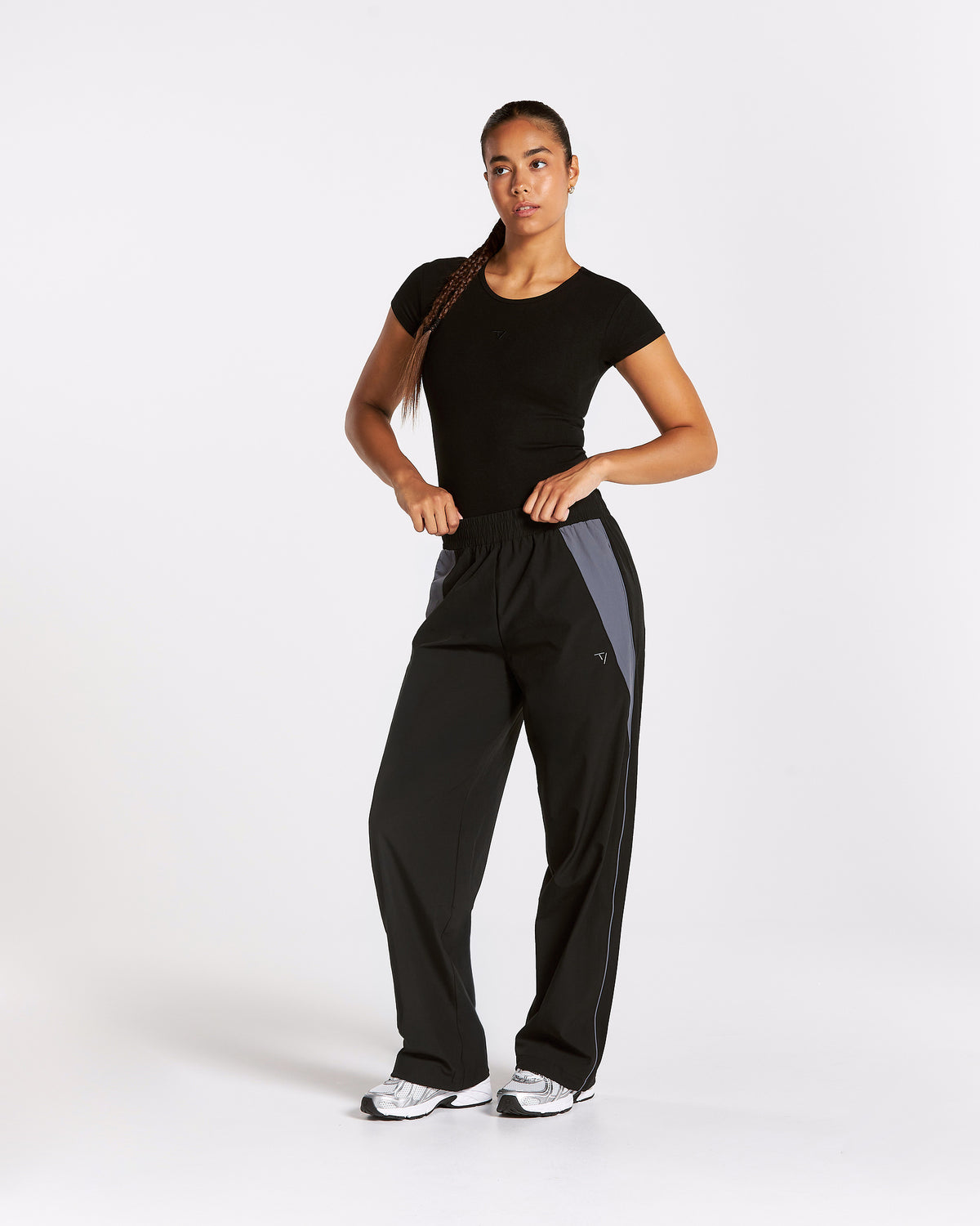 Pantalon à jambe droite Track « noir »