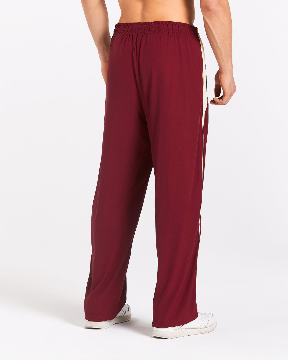 Pantalon à jambe droite Track « bordeaux »