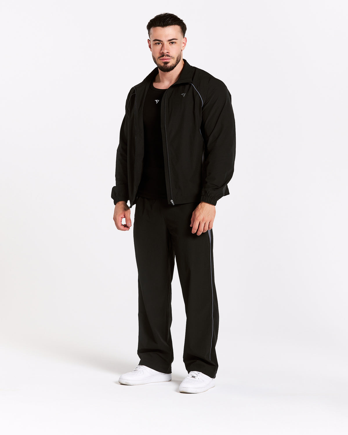 Pantalon à jambe droite Track « noir »