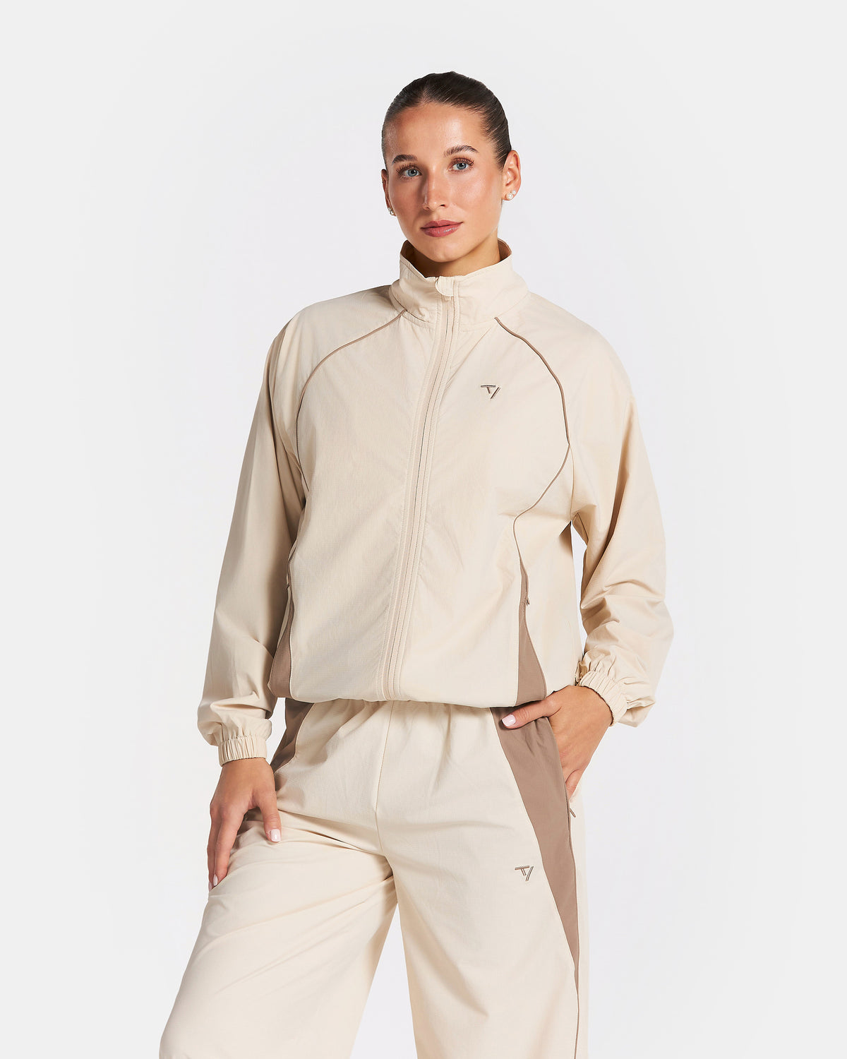 Track Zip Jacke "Off White"