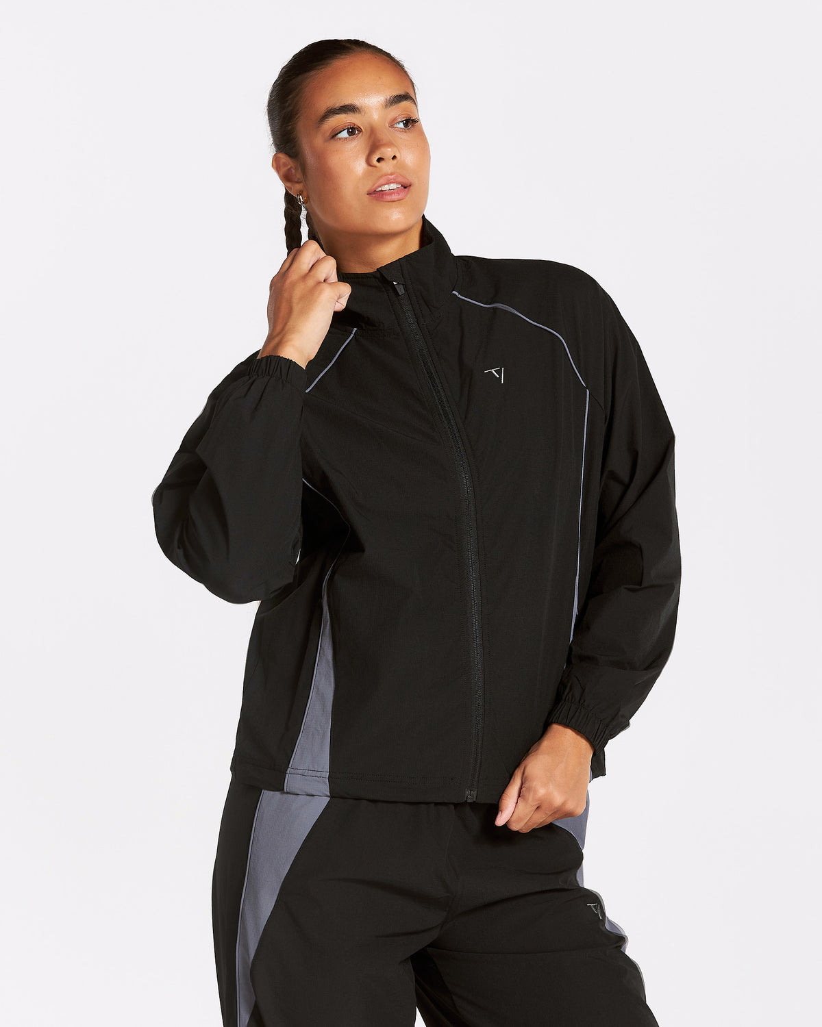 Giacca con zip Track “Nero”