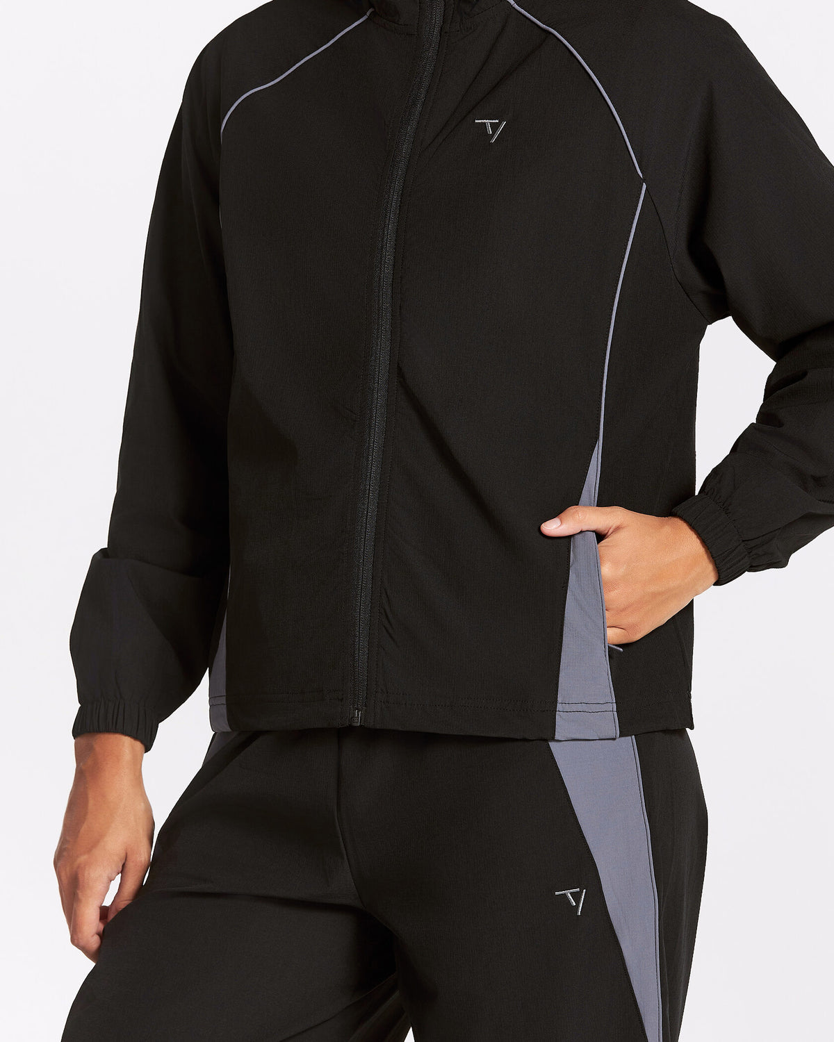 Giacca con zip Track “Nero”