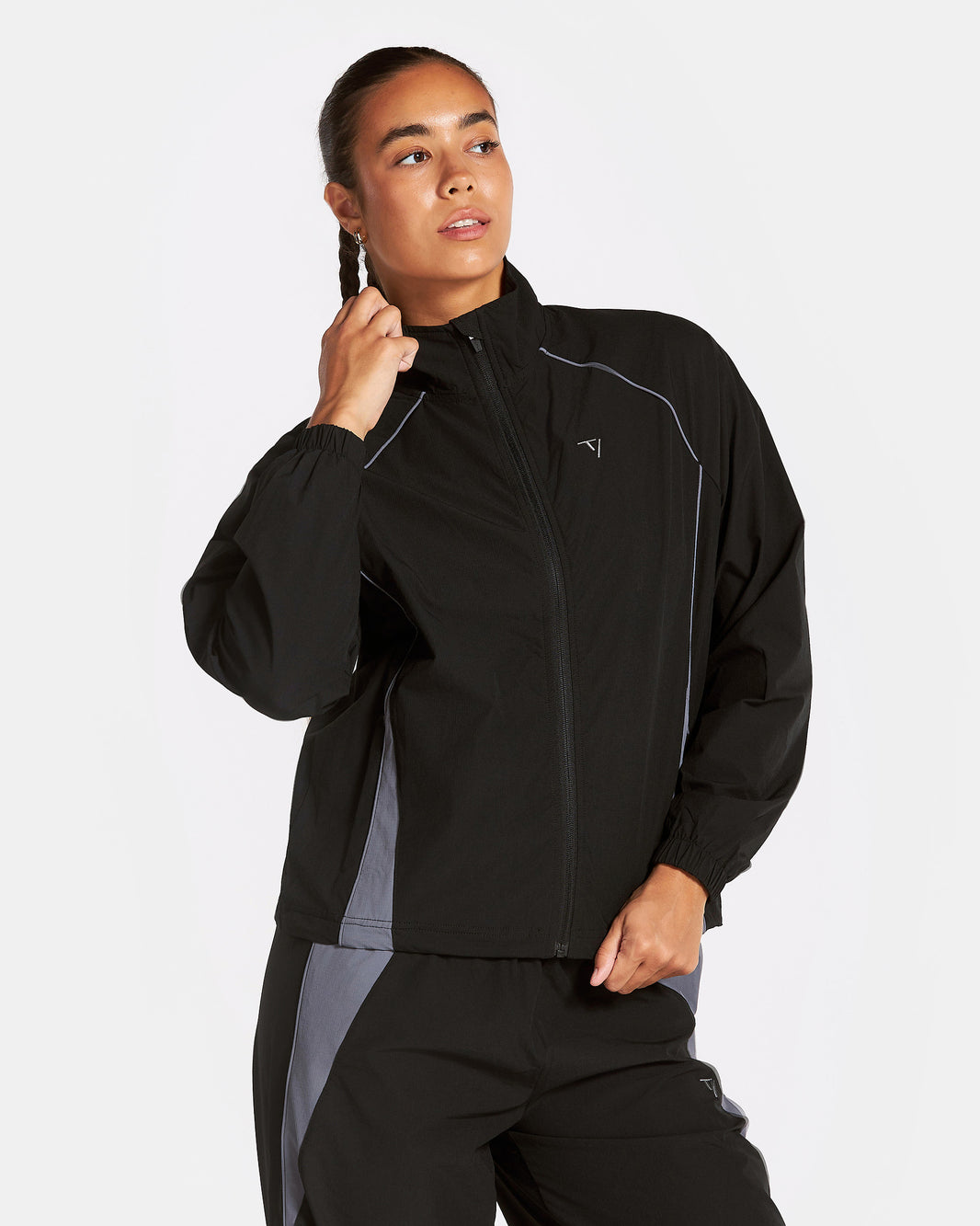 Giacca con zip Track “Nero”