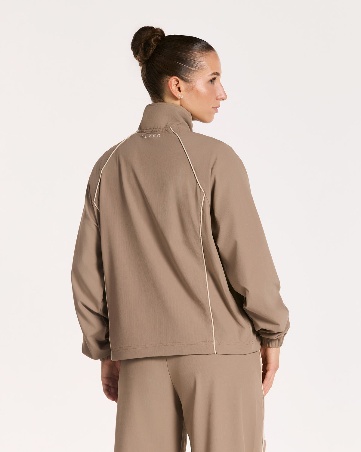Giacca con zip Track “Hazelnut”