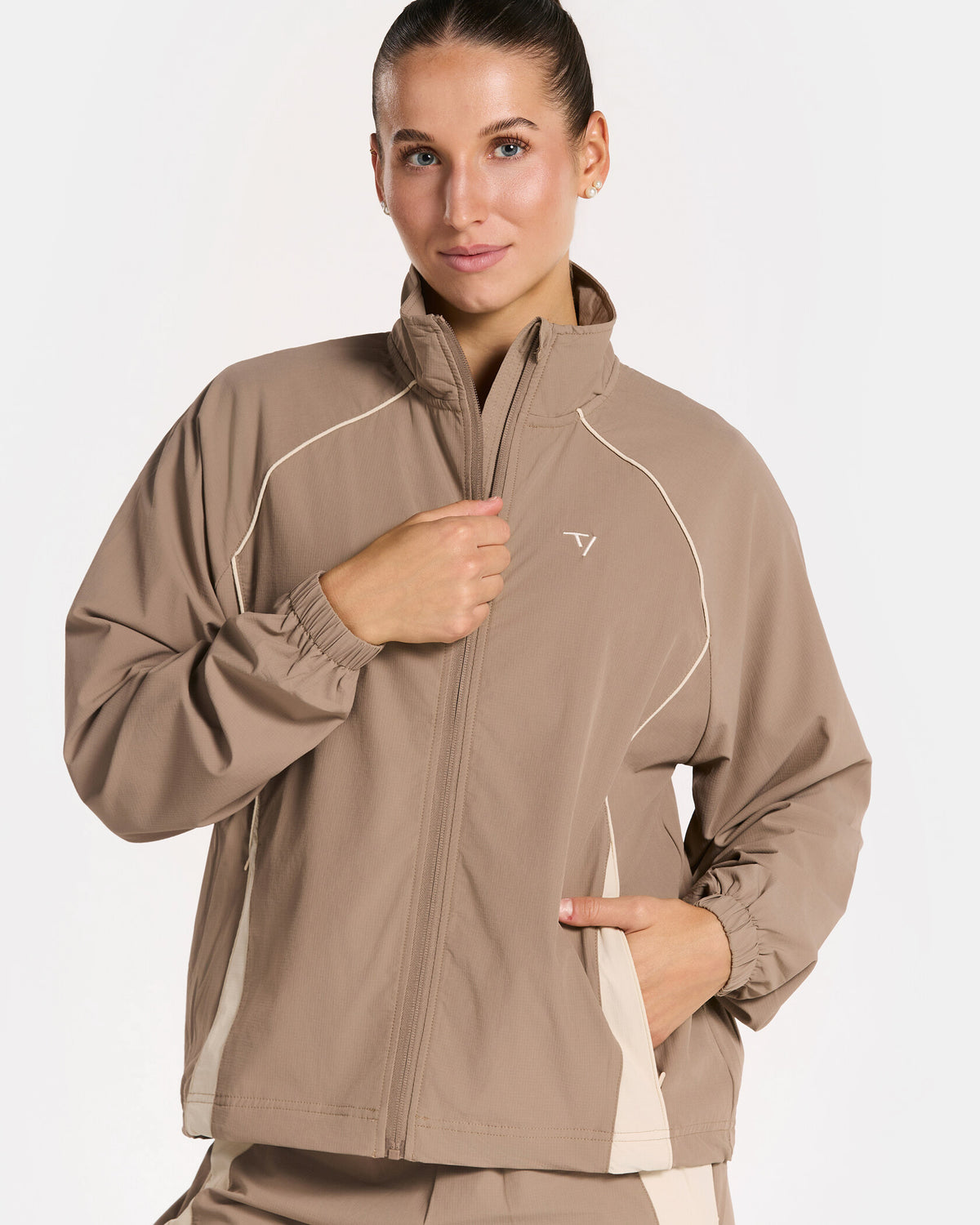 Veste de sport zippée Track « Hazelnut »