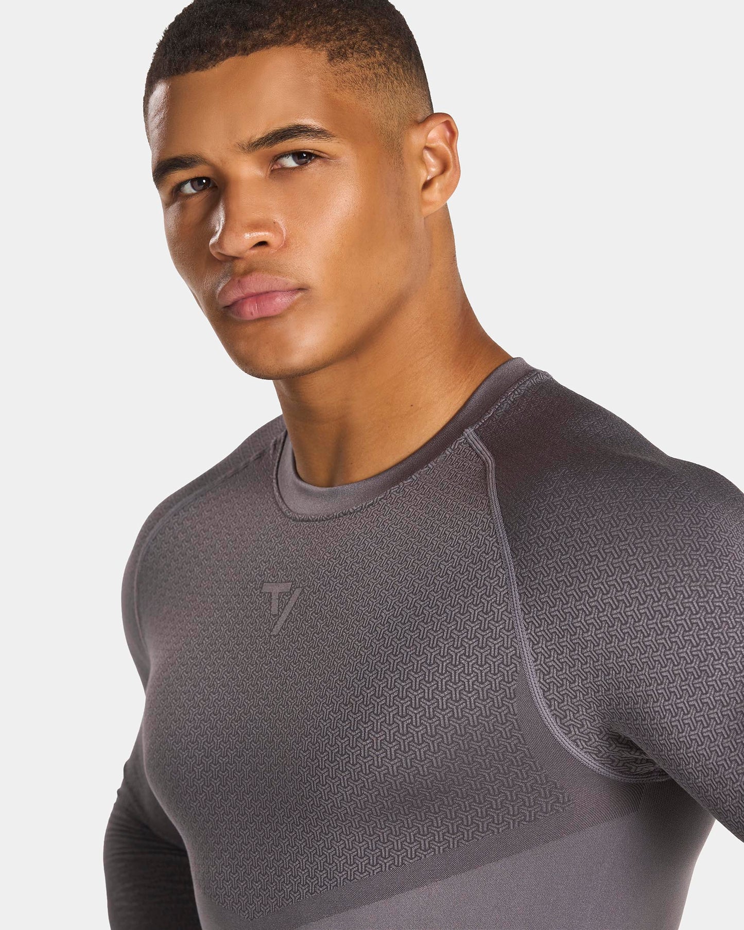 Maglia a manica lunga Training Fitted "Grafite"