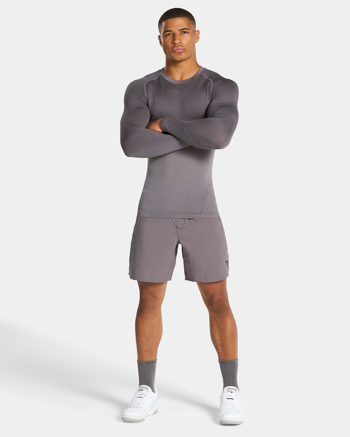 Training Fitted Longsleeve "Graphit"
