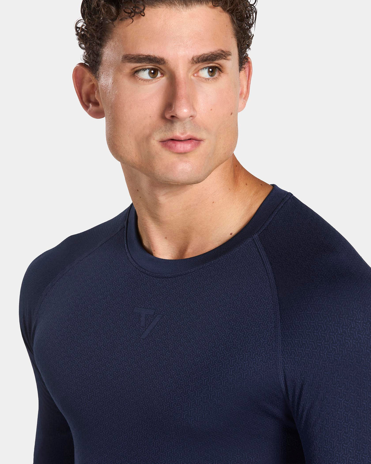 Training Fitted Longsleeve "Dunkelblau"