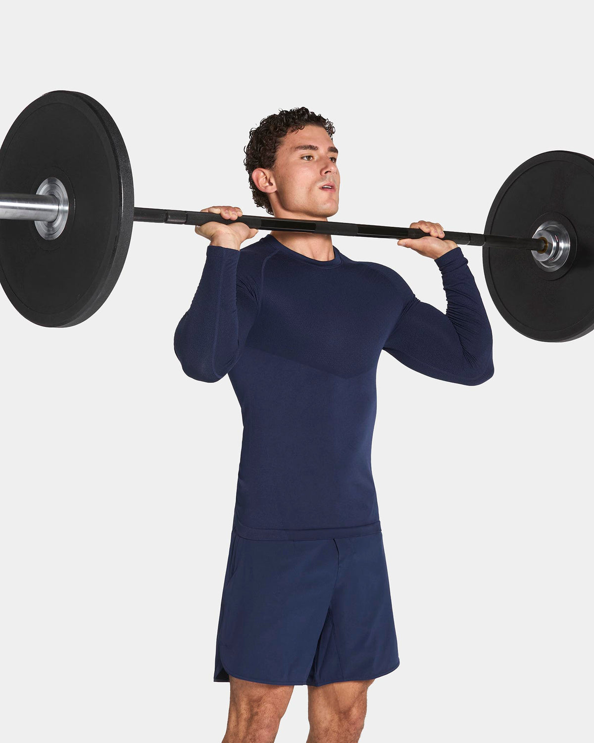 Training Fitted Longsleeve "Dunkelblau"