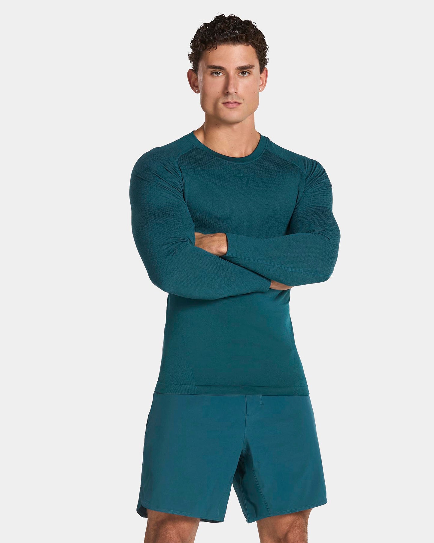 Training Fitted Longsleeve "Teal"