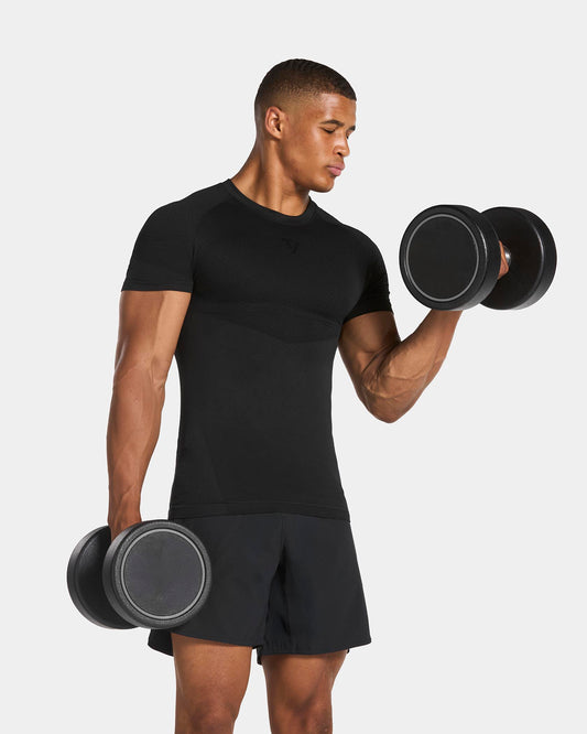 T-shirt moulant Training « Noir »
