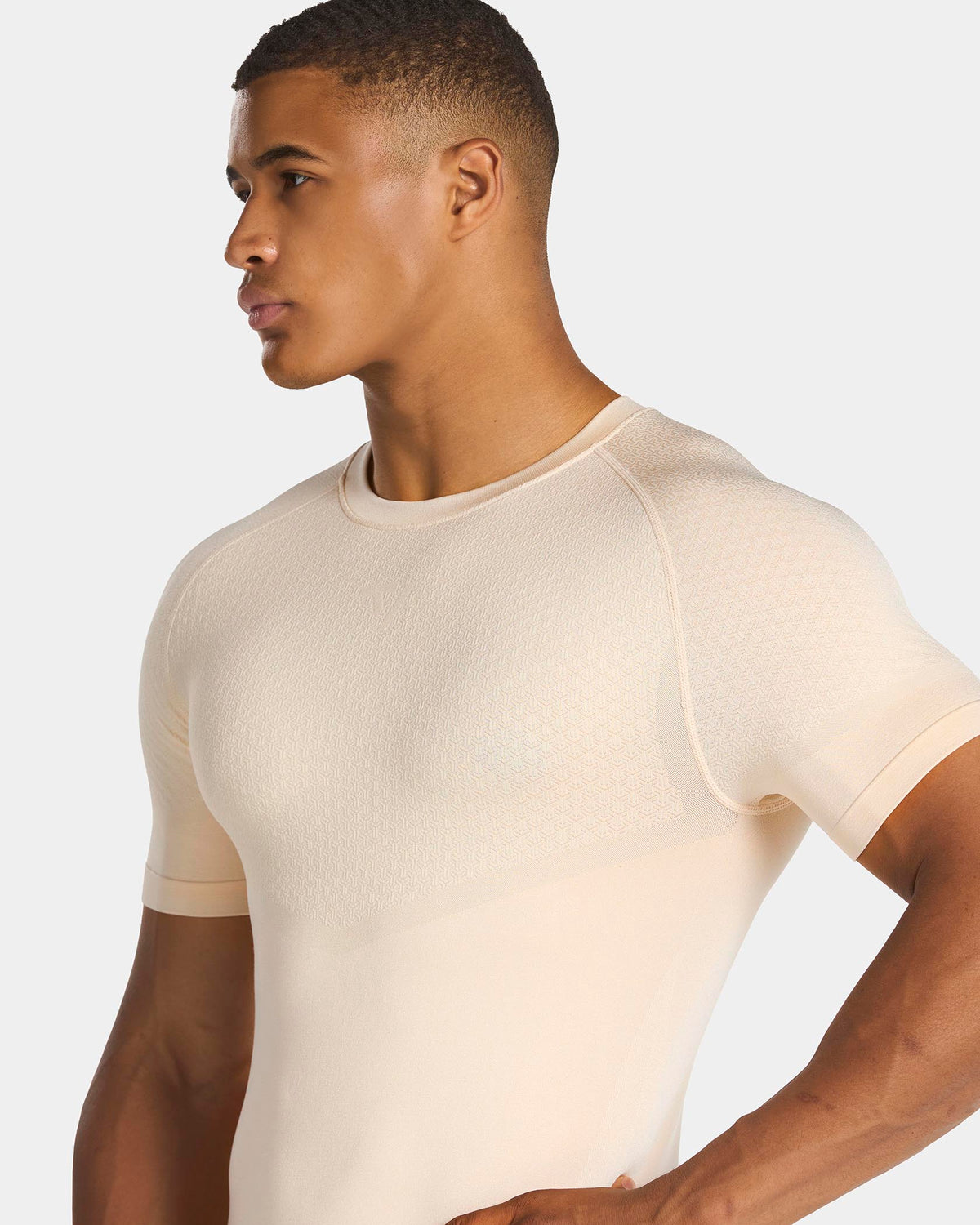 T-shirt moulant Training « Cream »