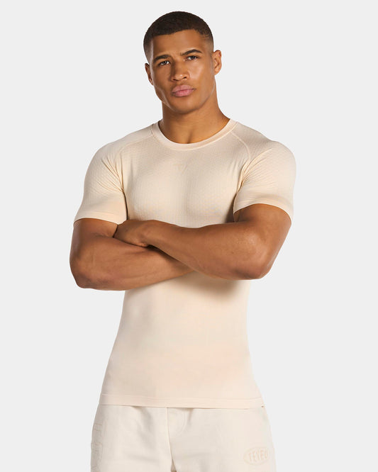 T-shirt moulant Training « Cream »