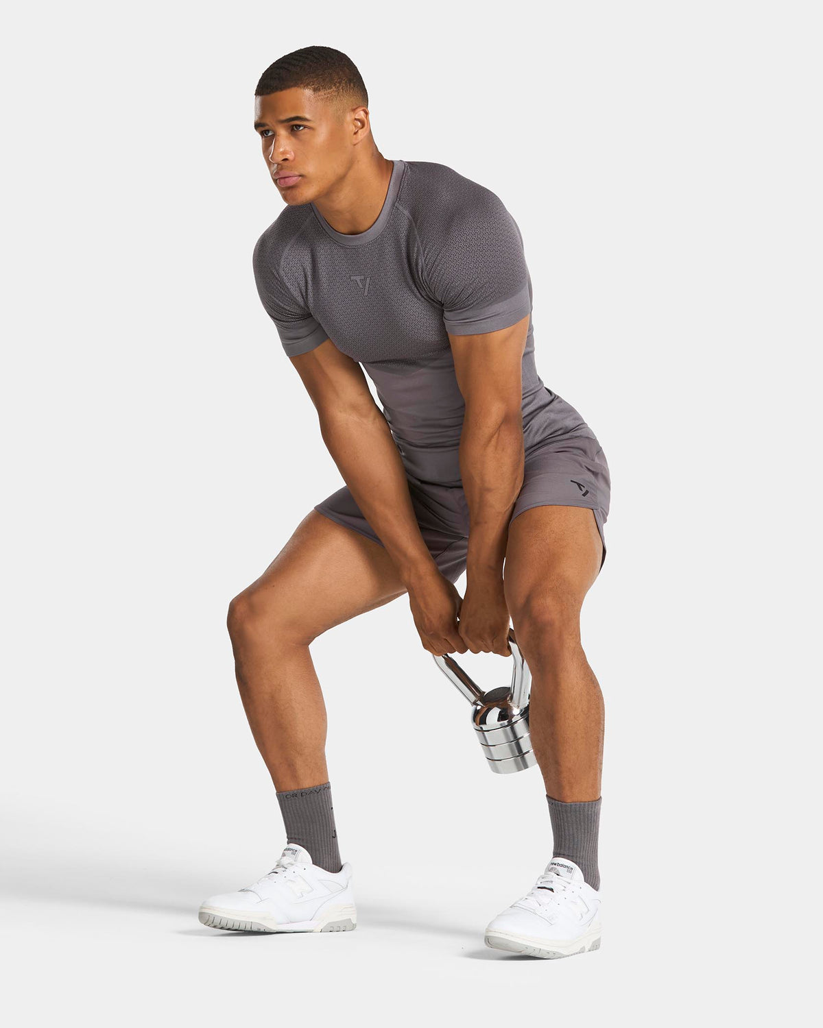T-shirt moulant Training « Graphite »