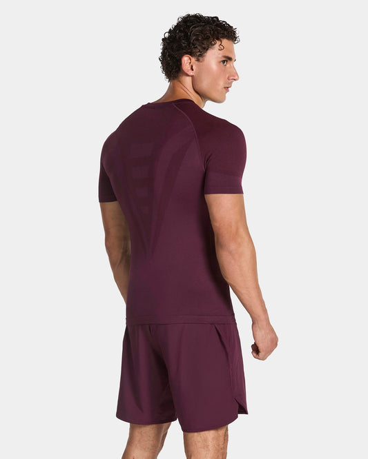 T-shirt moulant Training « Merlot »