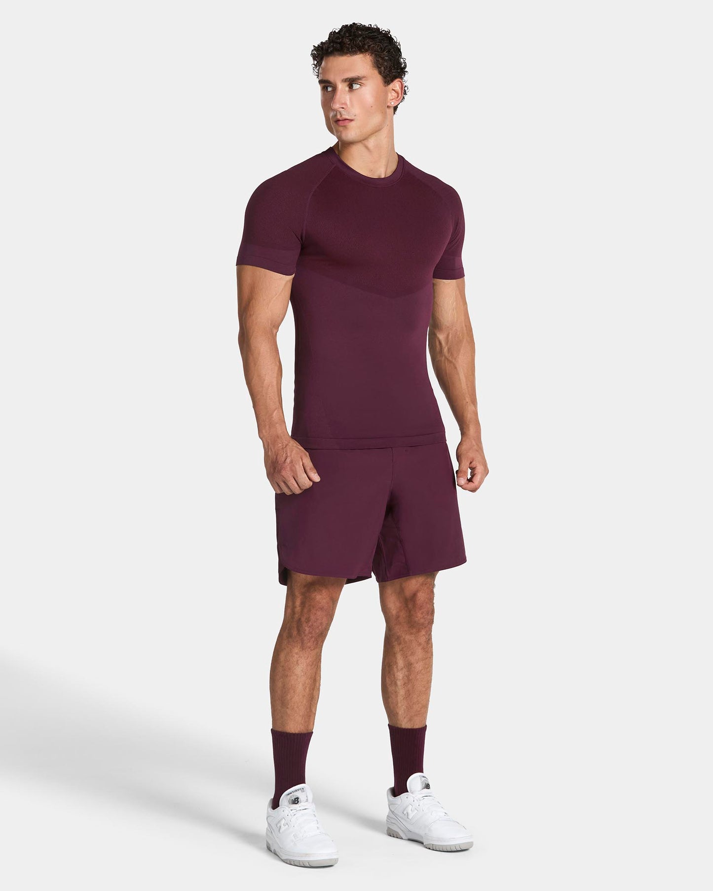 T-shirt moulant Training « Merlot »