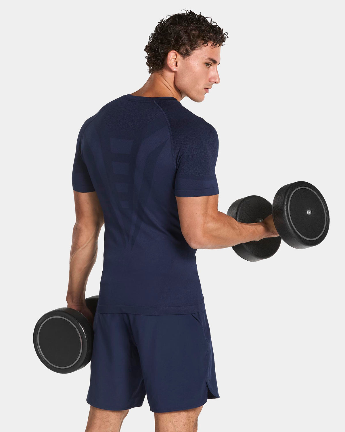 T-shirt moulant Training « Bleu foncé »