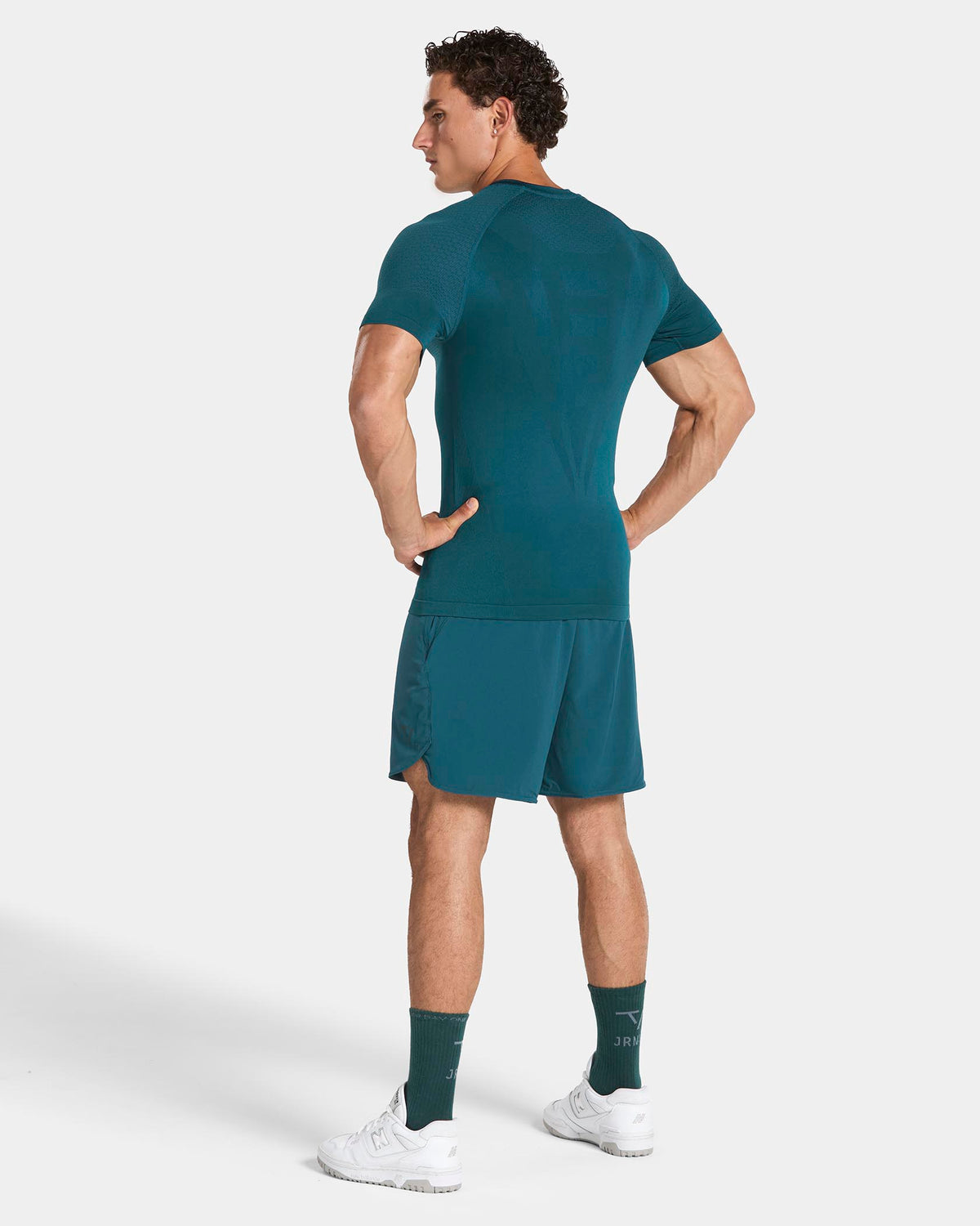 T-shirt moulant Training « Bleu sarcelle »