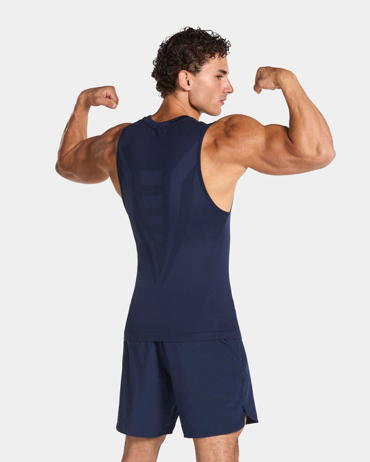Training Fitted Tank ‘Dark Blue’