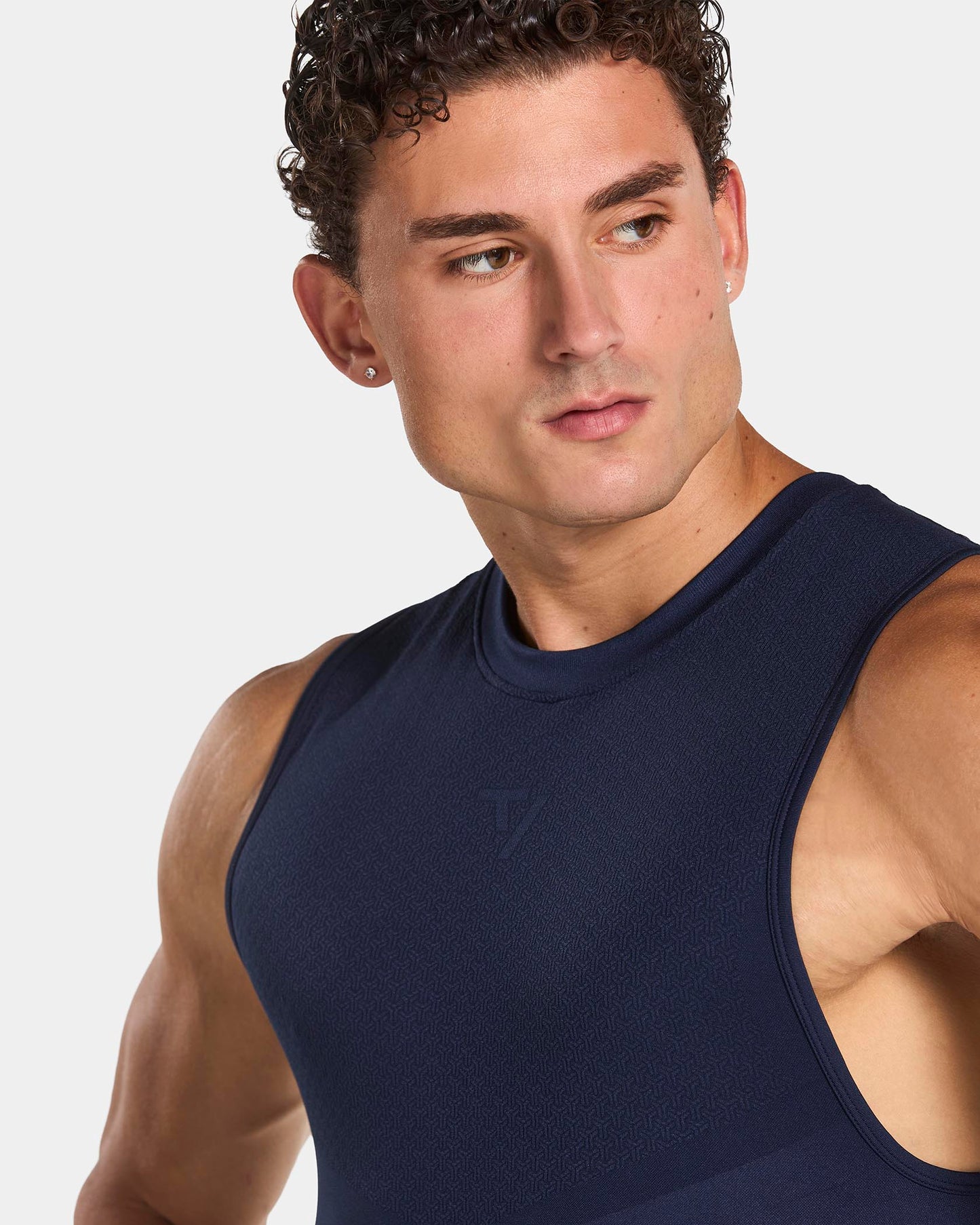 Canotta Training Fitted "Blu scuro"