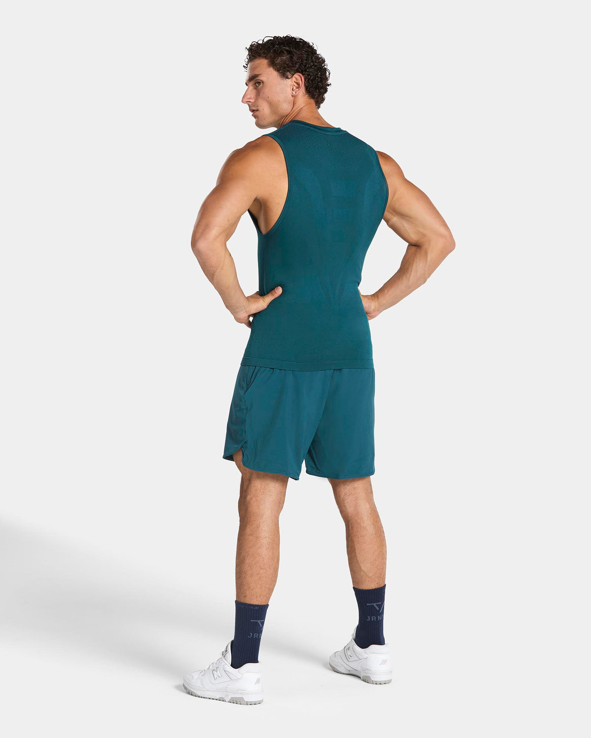 Training Fitted Tank ‘Teal Blue’