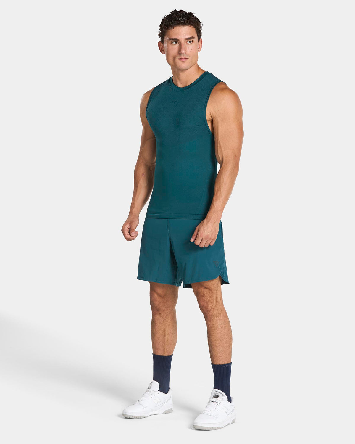 Training Fitted Tank ‘Teal Blue’