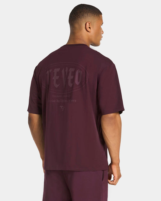 T-shirt oversize Training « Merlot »