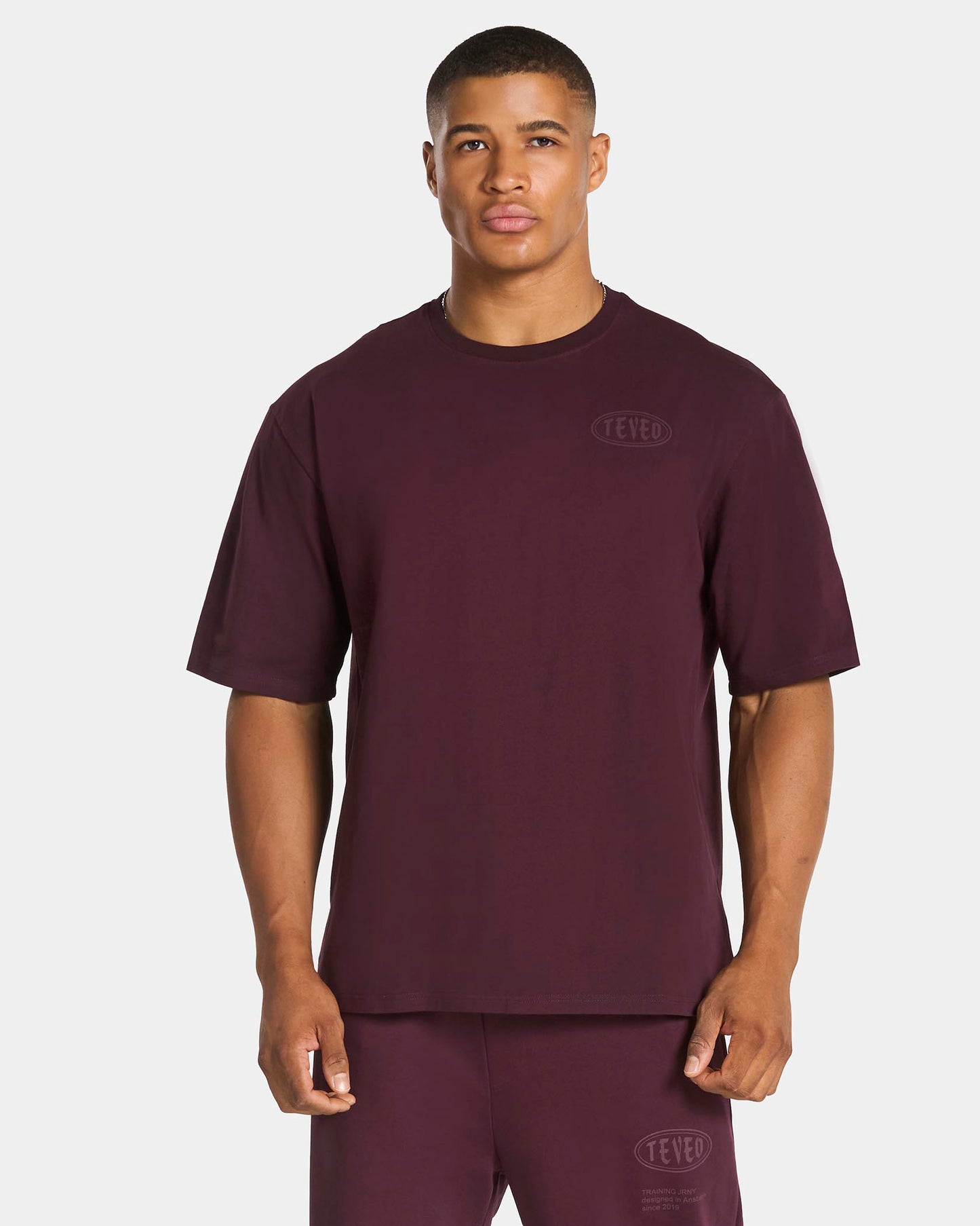 T-shirt oversize Training « Merlot »