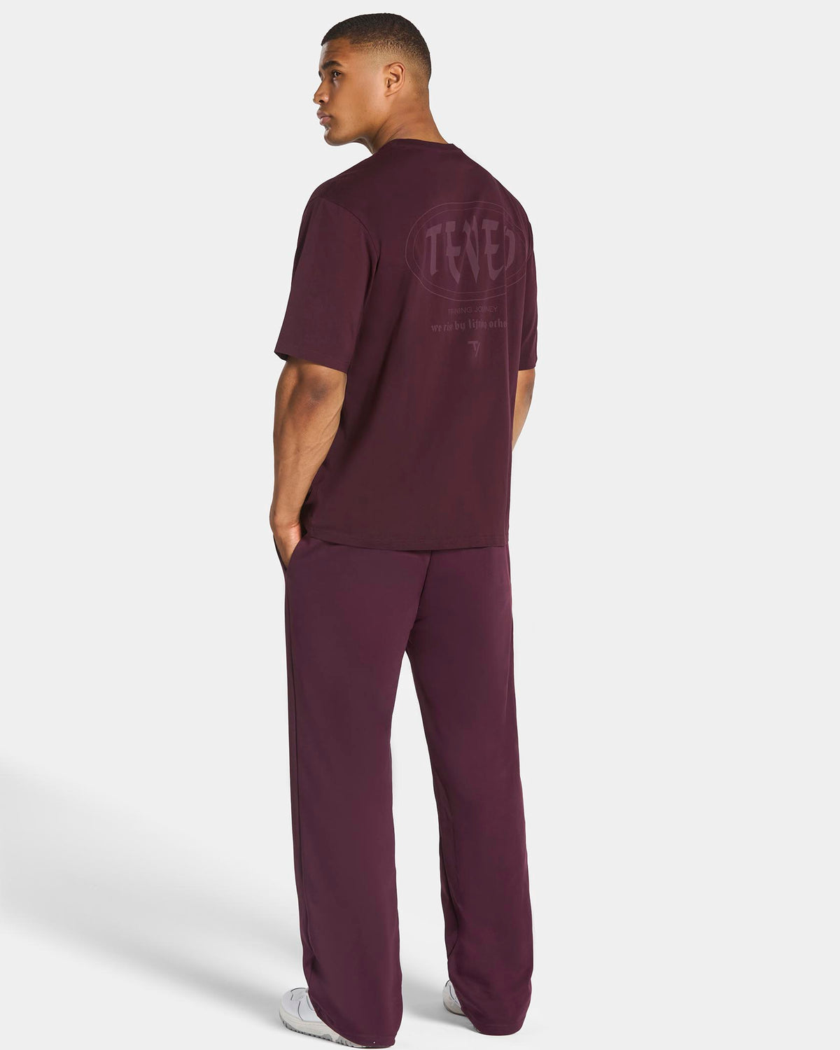T-shirt oversize Training « Merlot »