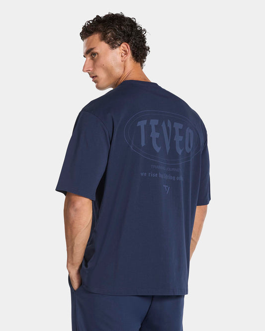 T-shirt oversize Training « Bleu foncé »