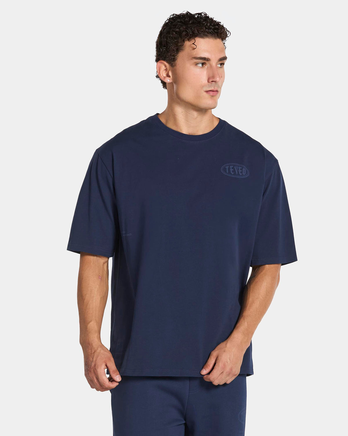 T-shirt oversize Training « Bleu foncé »