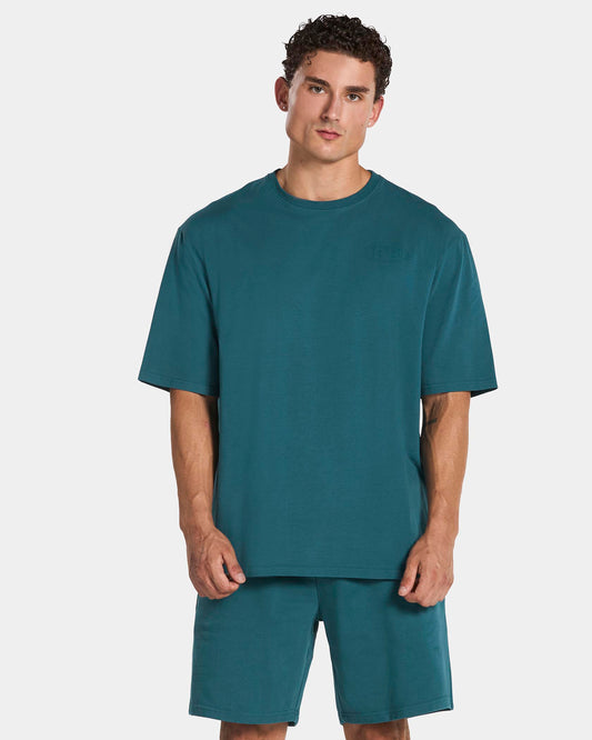 T-shirt oversize Training « Bleu sarcelle »