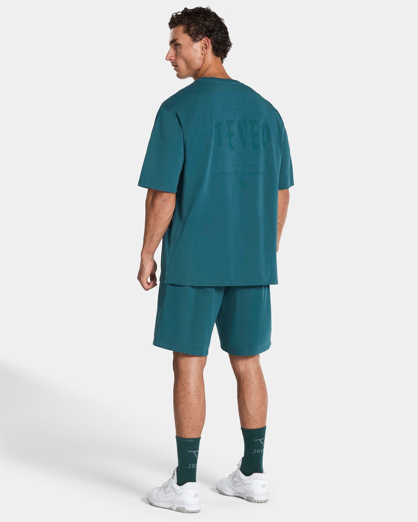T-shirt oversize Training « Bleu sarcelle »